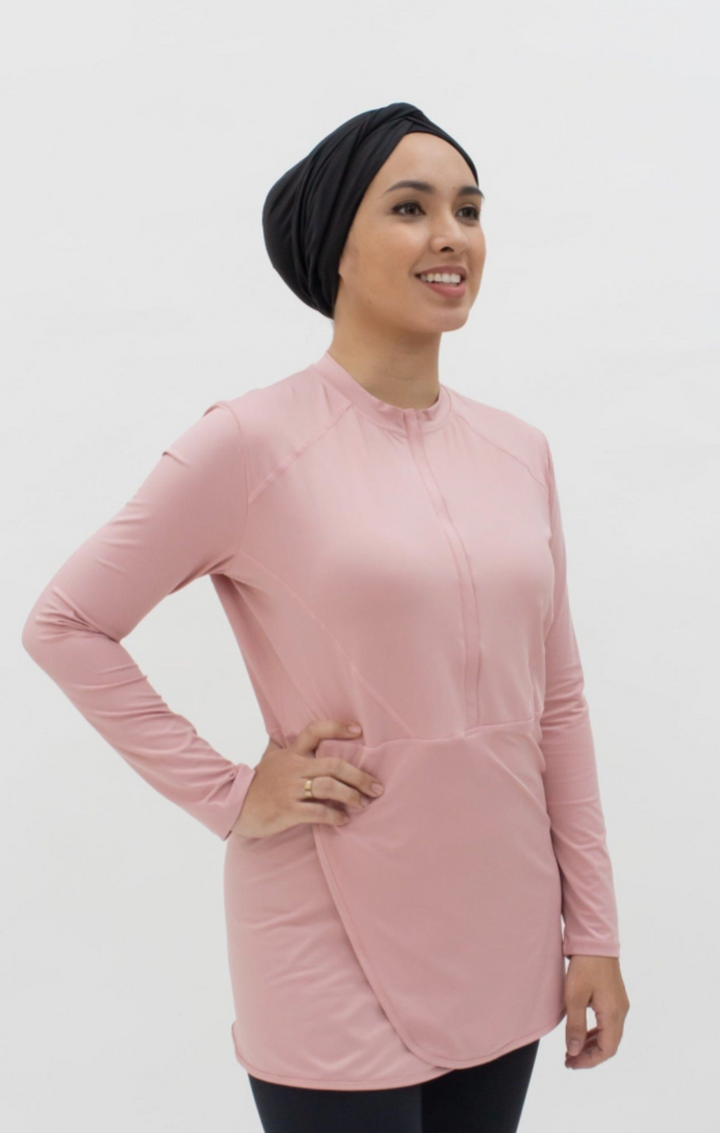 Elegante Kruistop (Criss Cross Top) - in Blush Pink