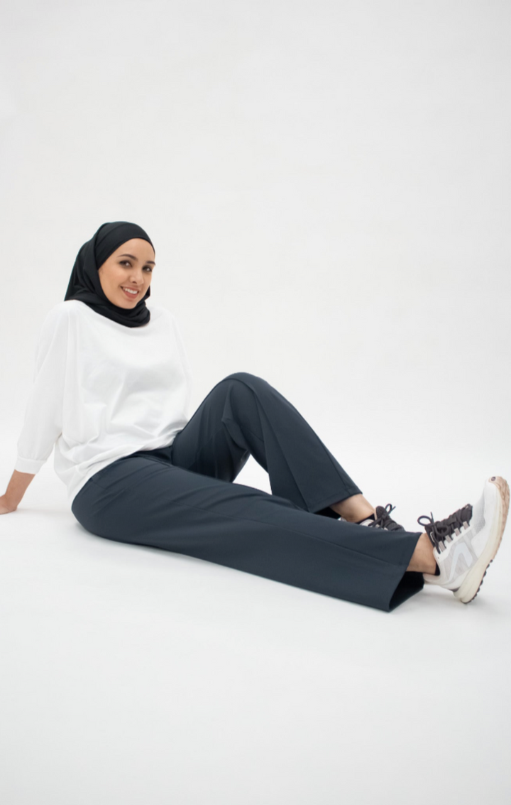 Luchtige Denim Look Broek 2.0 - Comfortabele Loose Fit voor Modest Sport