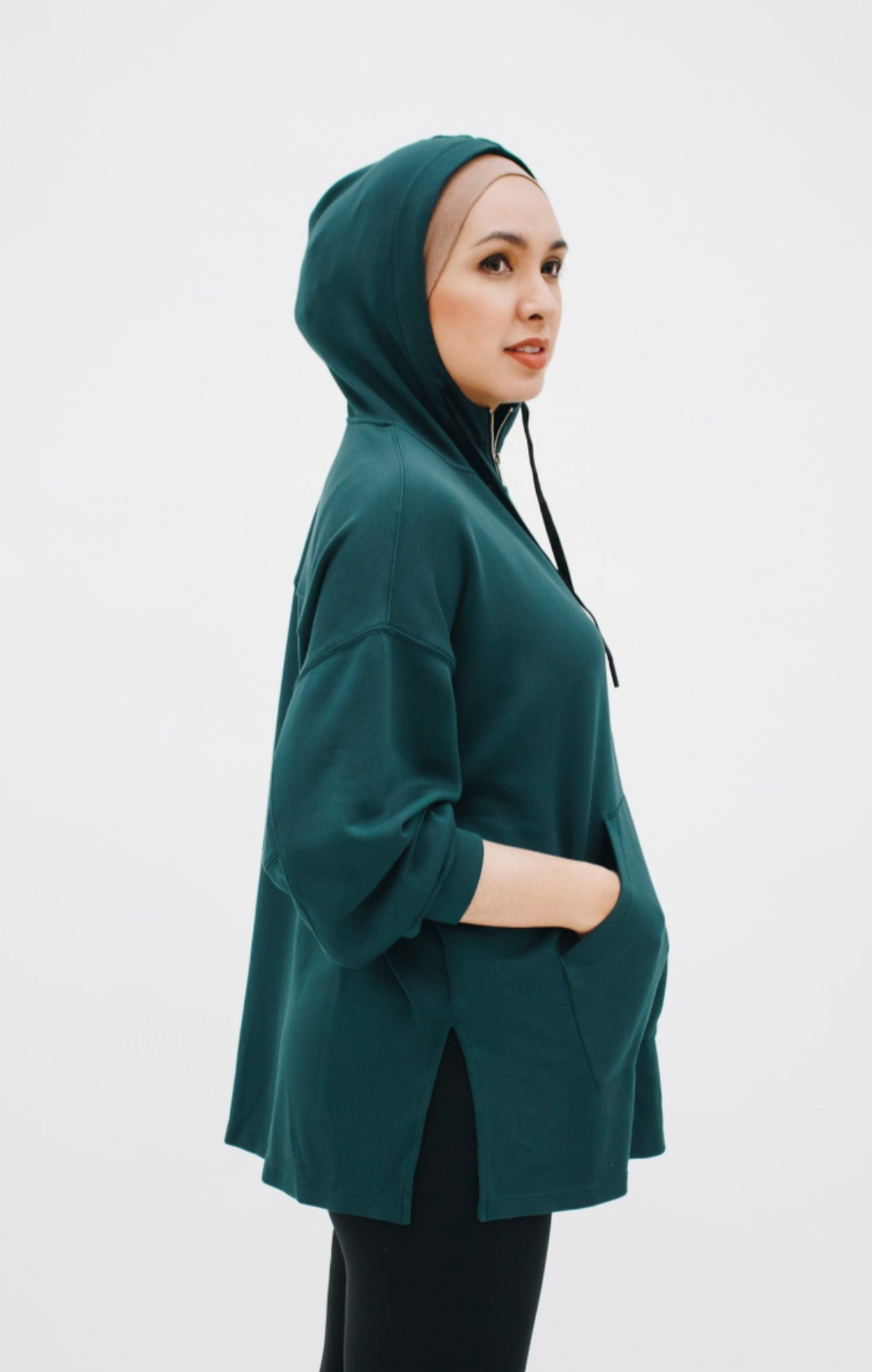 Ruime Sporttrui Dames | Oversized Hoodie Turquoise