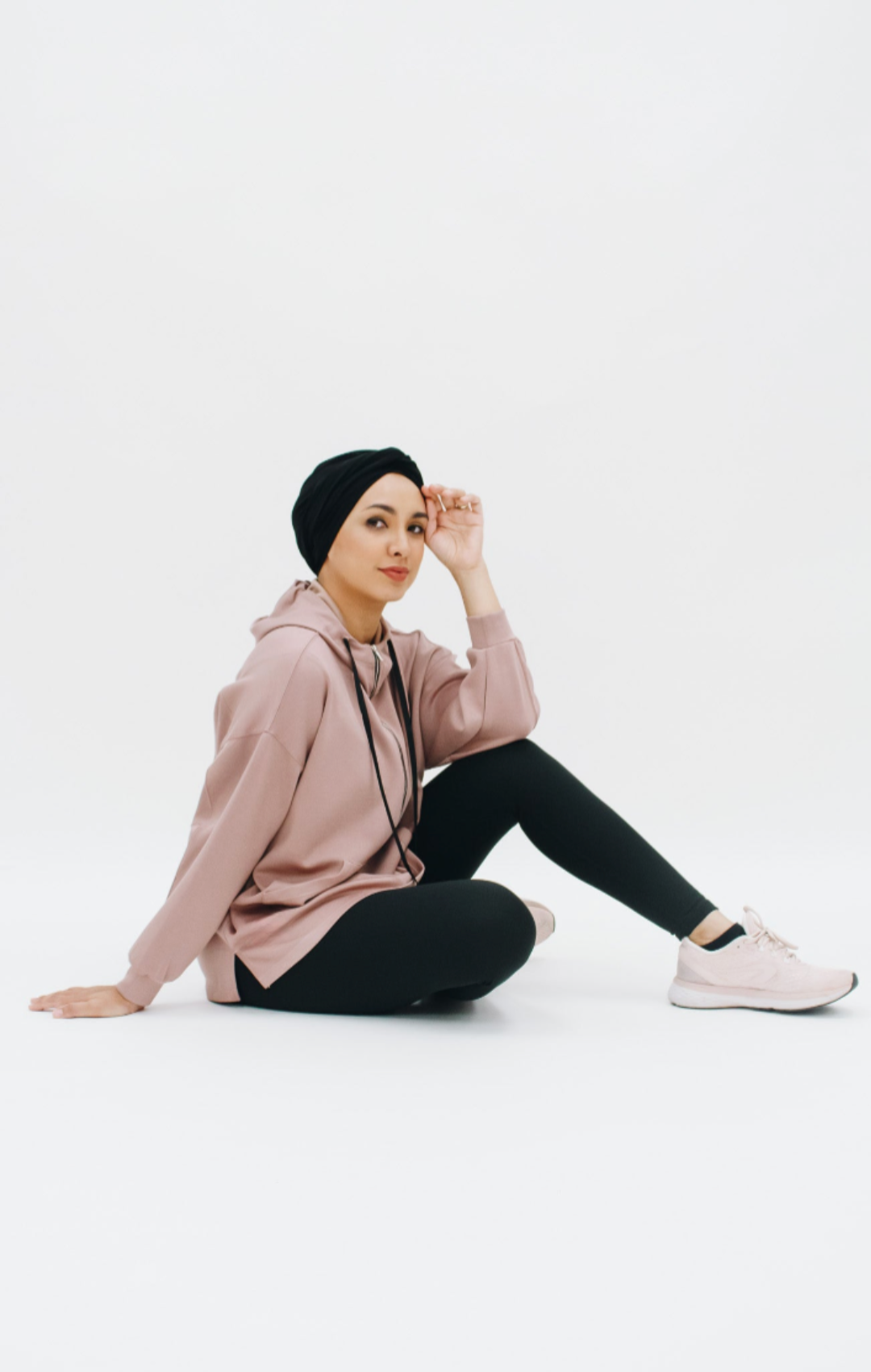 Modest Comfort Oversized Hoodie - Rosy Brown