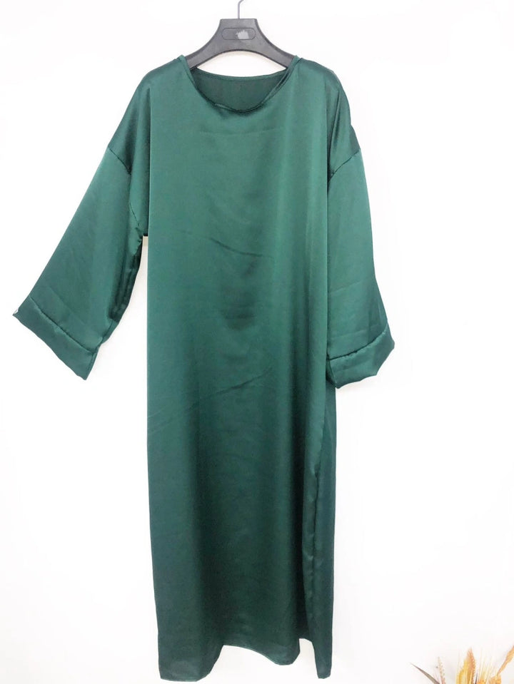 Elegante Satin Abaya | Luxury Maxi Dress