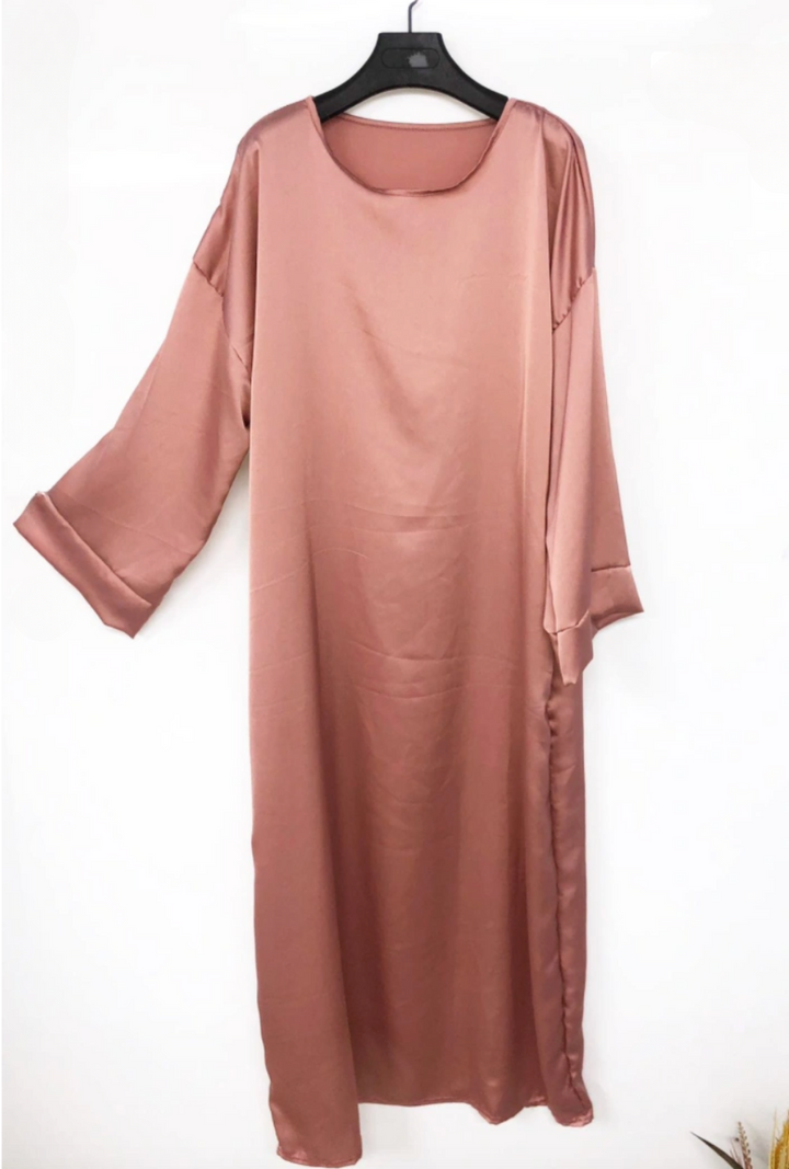 Elegante Satin Abaya | Luxury Maxi Dress