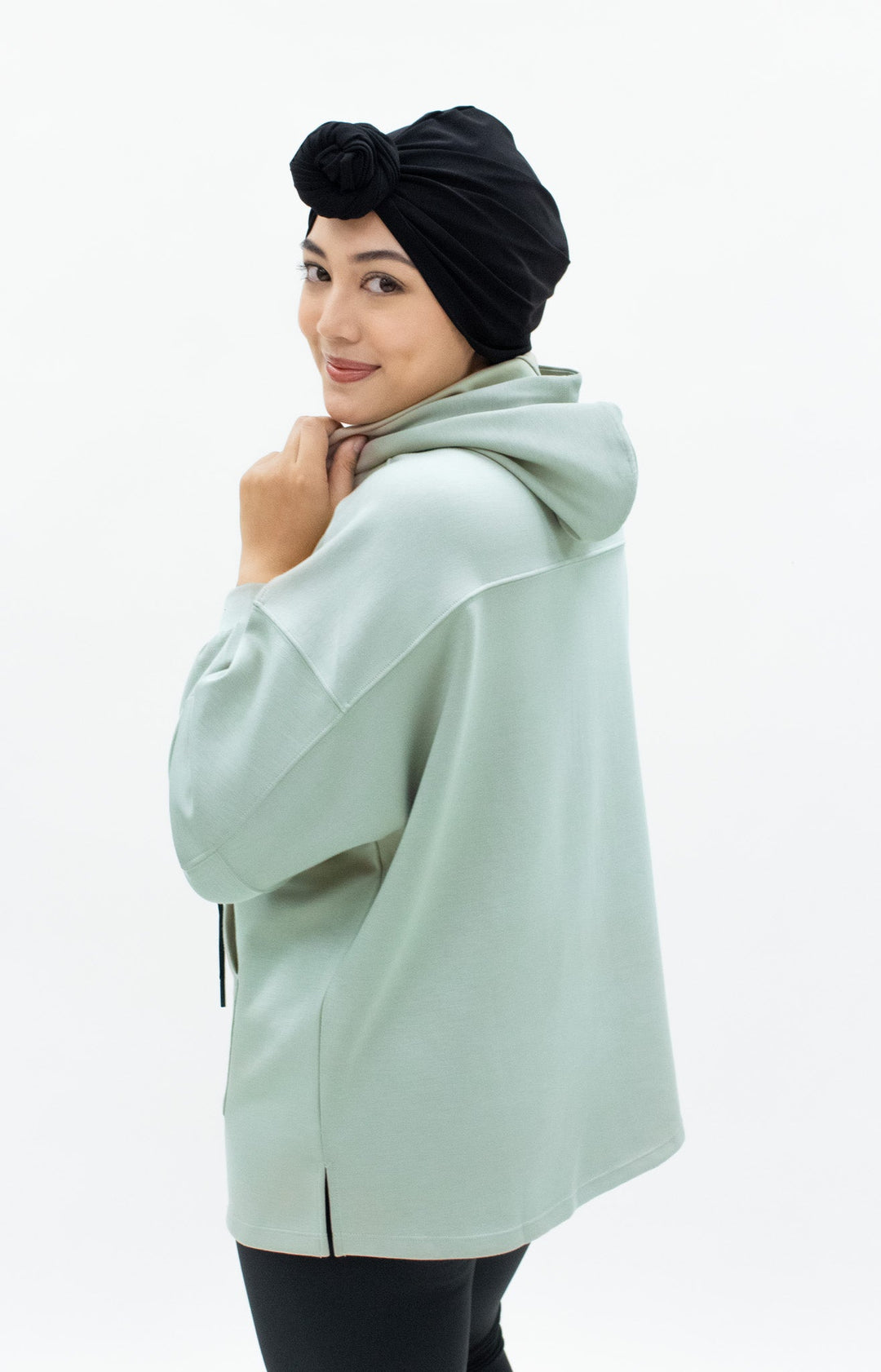 Modest Comfort Oversized Hoodie | Mintgreen