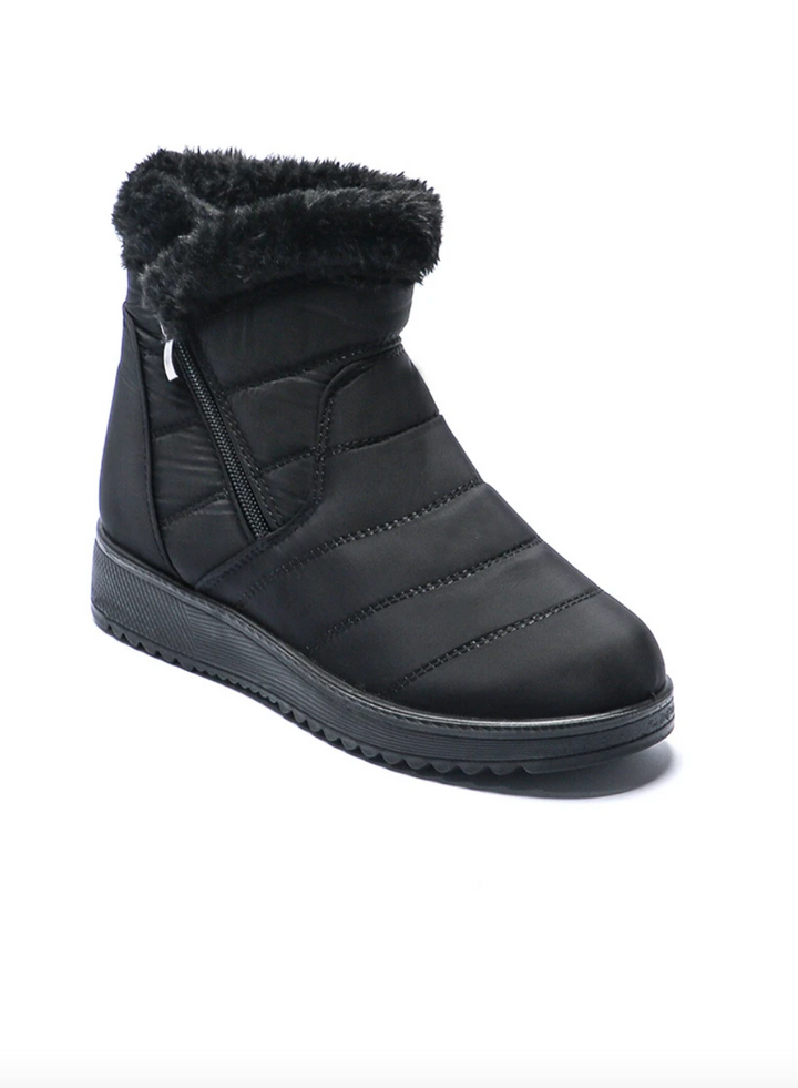 Cozy Winter Zip-Up Ankle Boot