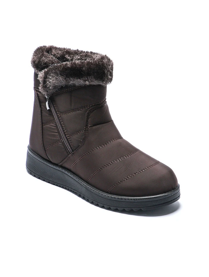 Cozy Winter Zip-Up Ankle Boot