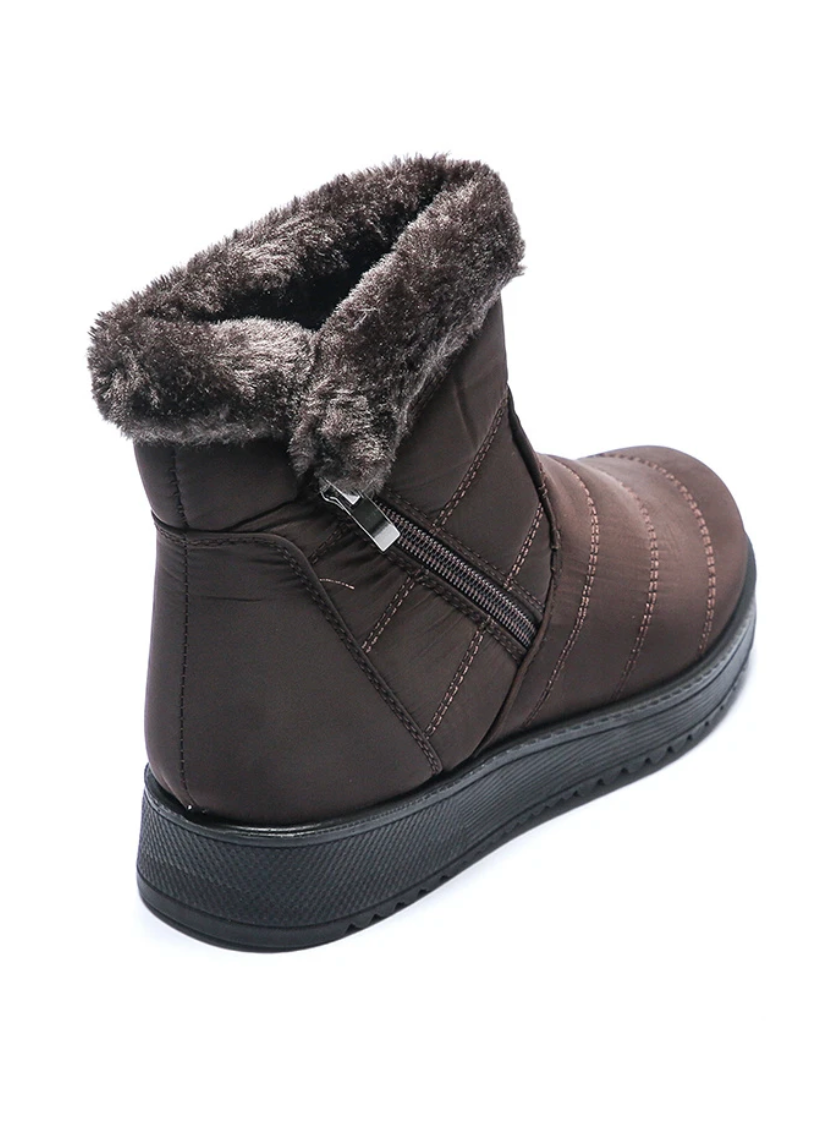 Cozy Winter Zip-Up Ankle Boot