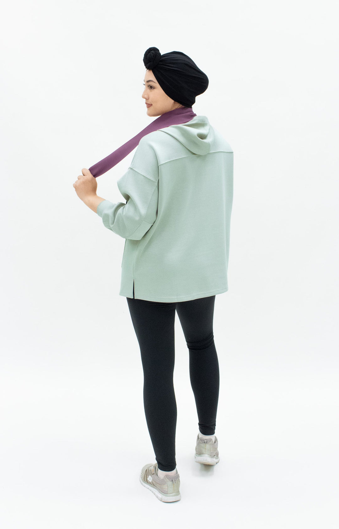 Modest Comfort Oversized Hoodie | Mintgreen