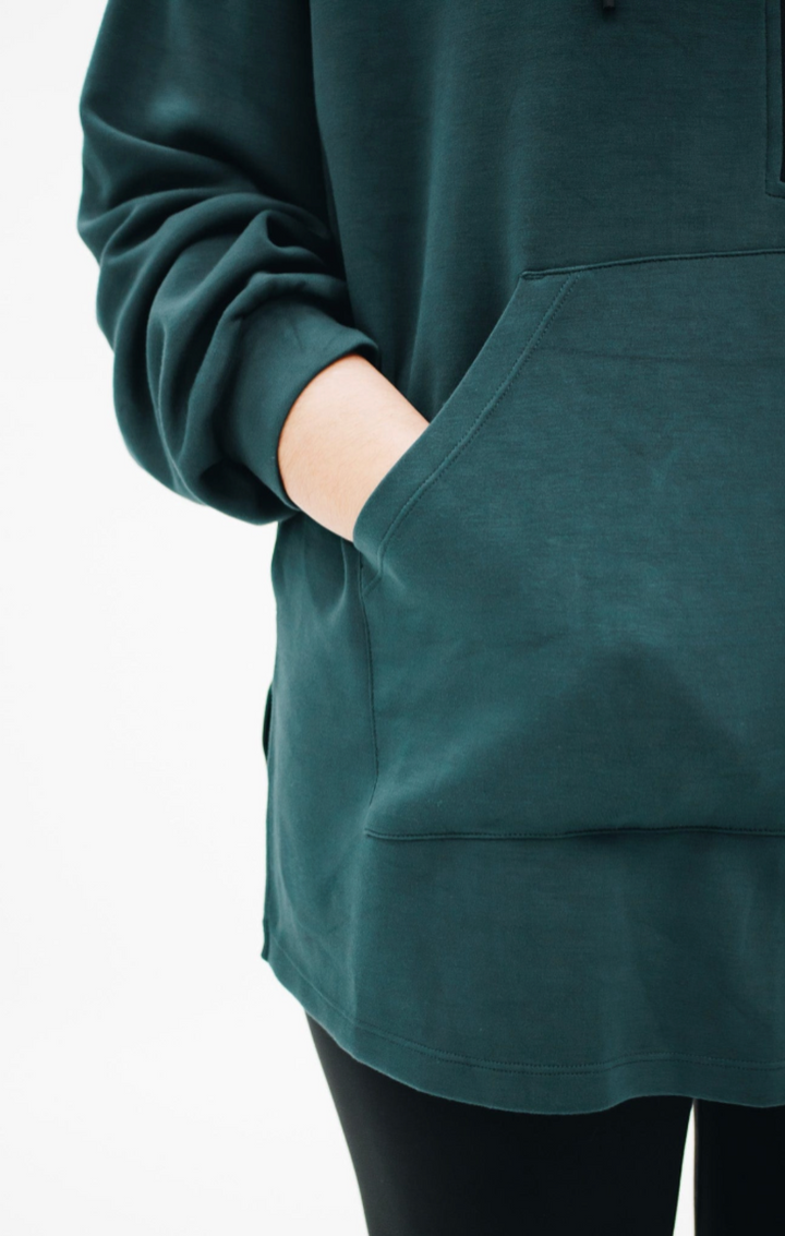 Ruime Sporttrui Dames | Oversized Hoodie Turquoise