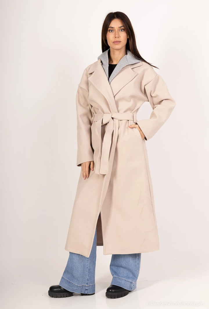 GRIJZE SPORT TRENCHCOAT