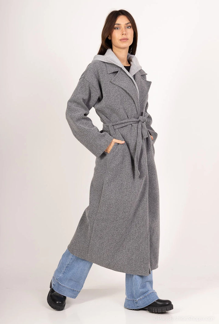 GRIJZE SPORT TRENCHCOAT